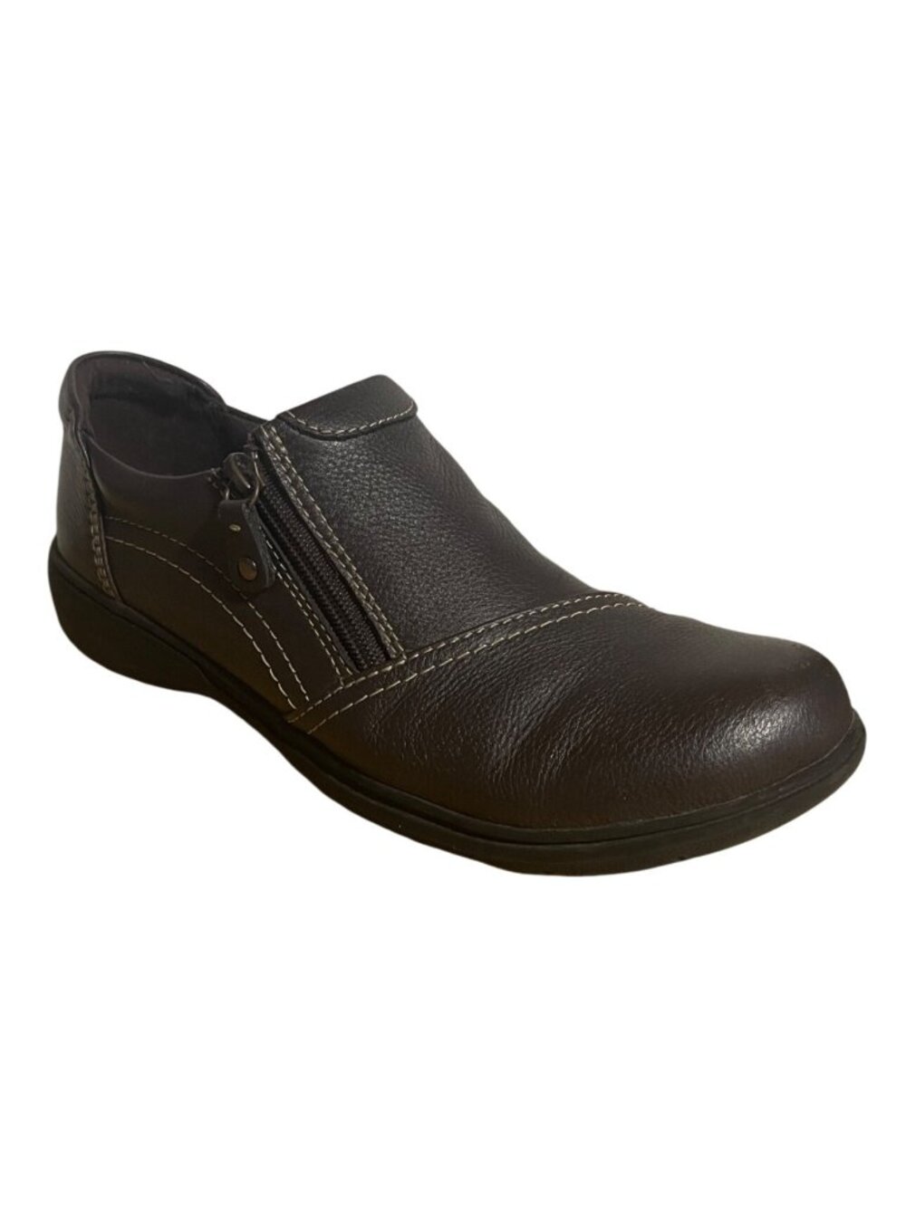 Clarks Carleigh Ray Loafers Womens 11 M Brown Leather Office Comfort Shoes